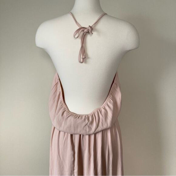 Show Me Your MuMu Heather Halter Dress in Dusty Blush Crisp Size XL - Picture 6 of 11